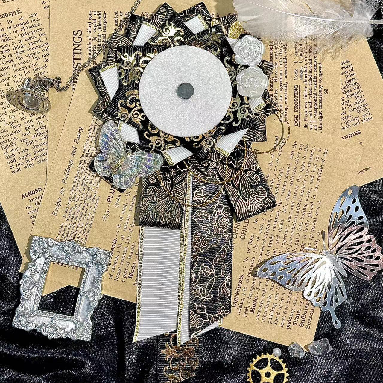 Gothic 75mm Can Badge Rosette Base