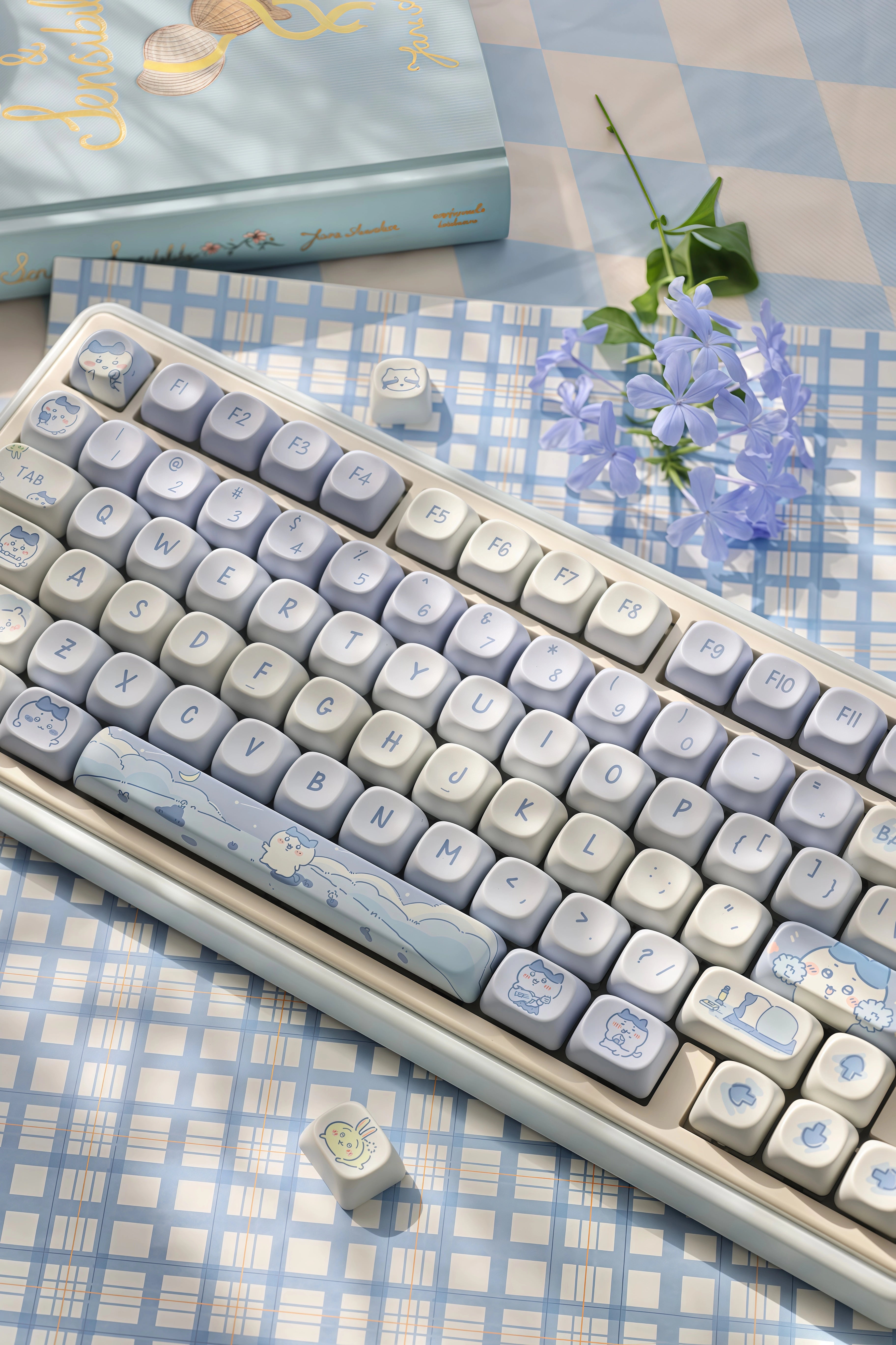 Hachiware 95-Key MOA Profile PBT Keycap Set