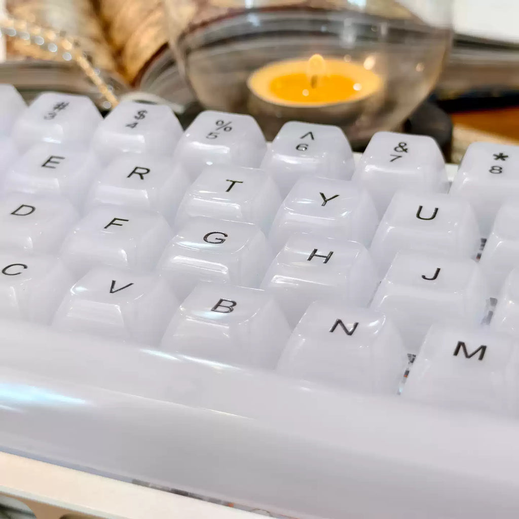 Hanbaiyu 115-Key Front-Legend Frosted Translucent PC Keycap Set