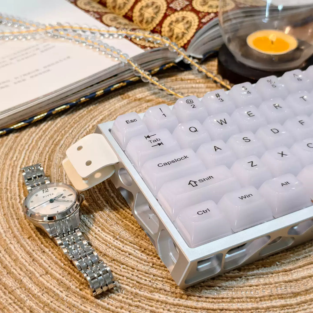 Hanbaiyu 115-Key Front-Legend Frosted Translucent PC Keycap Set