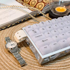 Hanbaiyu 115-Key Front-Legend Frosted Translucent PC Keycap Set