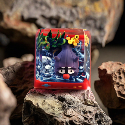 Pokémon "Mudkip" Artisan Keycap - Crystal Resin Edition