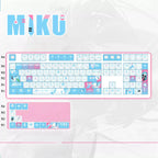 Hatsune Miku Impression OEM Profile PBT Side-Translucent Keycap Set