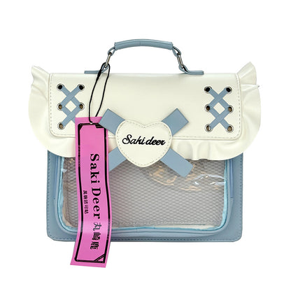 Heart Bow Ita Bag – 3-Way Sweet School Backpack & Crossbody