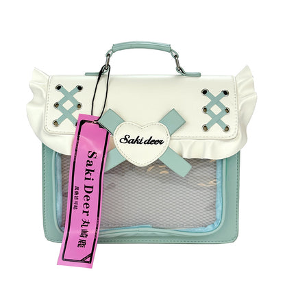 Heart Bow Ita Bag – 3-Way Sweet School Backpack & Crossbody