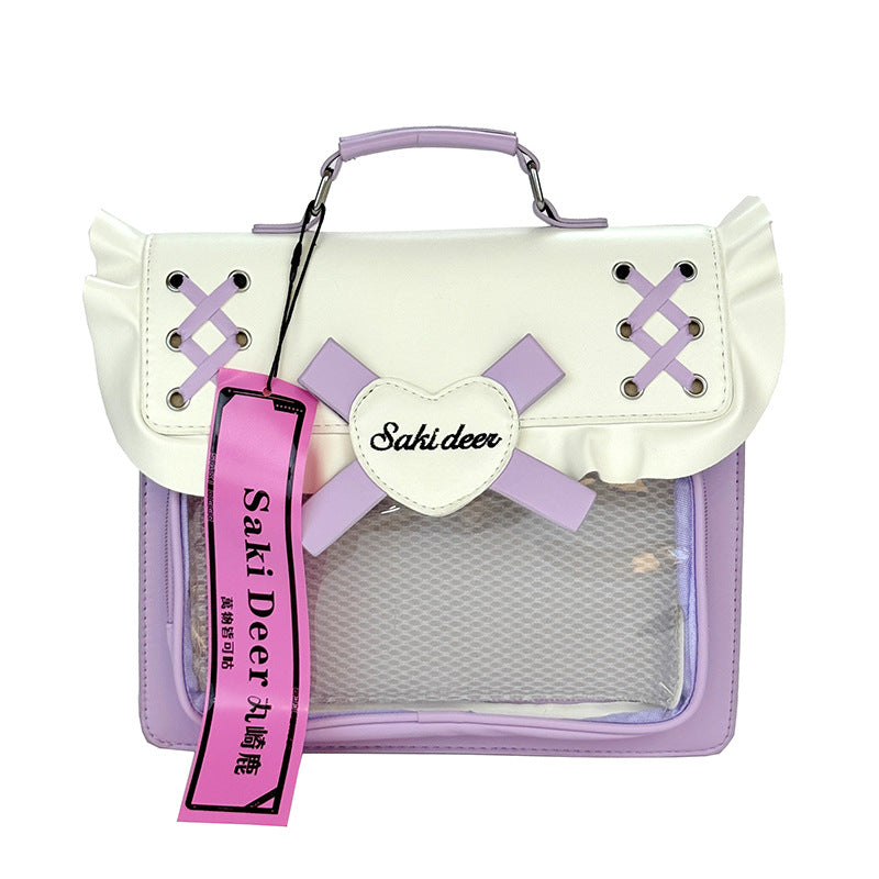 Heart Bow Ita Bag – 3-Way Sweet School Backpack & Crossbody