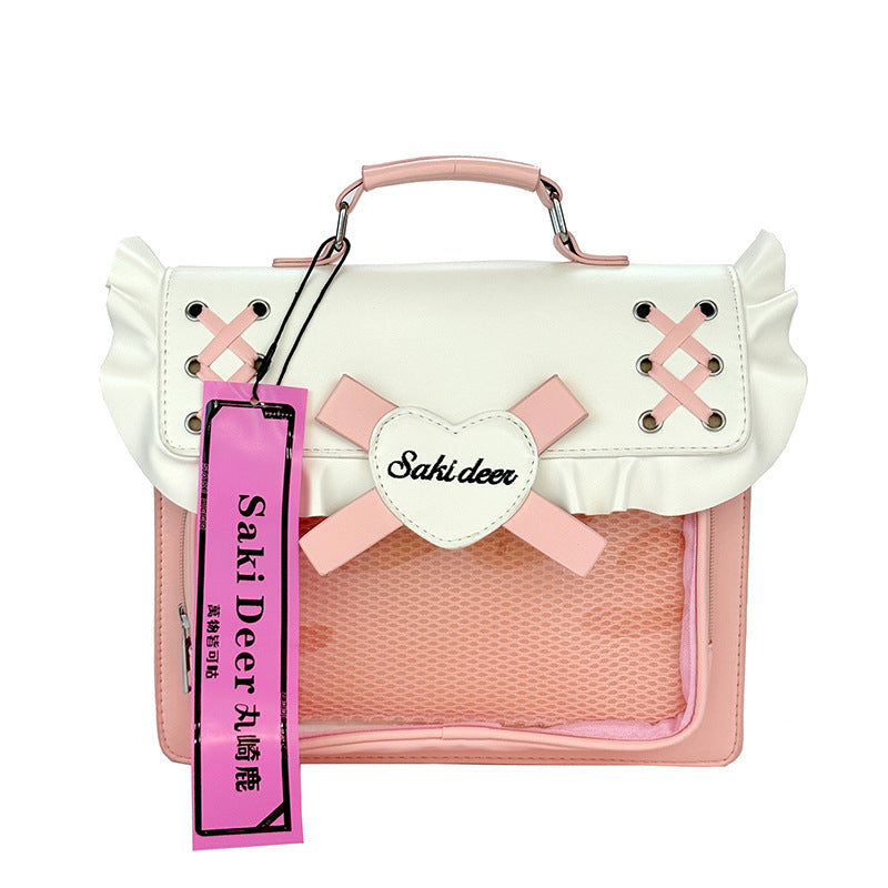 Heart Bow Ita Bag – 3-Way Sweet School Backpack & Crossbody