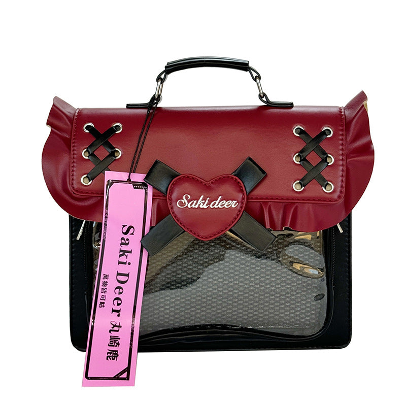 Heart Bow Ita Bag – 3-Way Sweet School Backpack & Crossbody