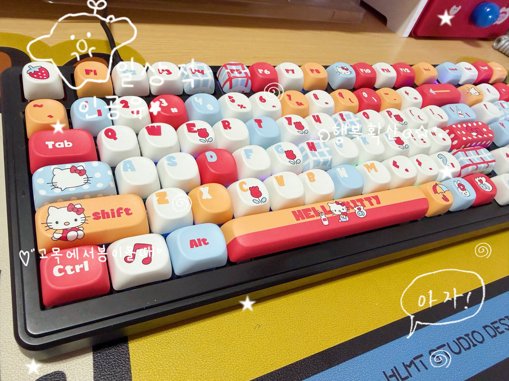 Hello Kitty MOA Profile PBT Keycap Set