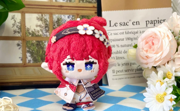 Honkai: Star Rail Baie 12cm Sitting Posture Plush Doll Keychain