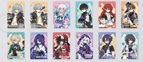 Honkai: Star Rail Little Kitty Series Holographic Collectible Ticket Wave 2