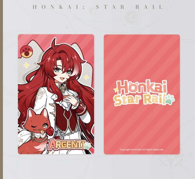 Honkai: Star Rail Little Kitty Series Holographic Collectible Ticket Wave 3