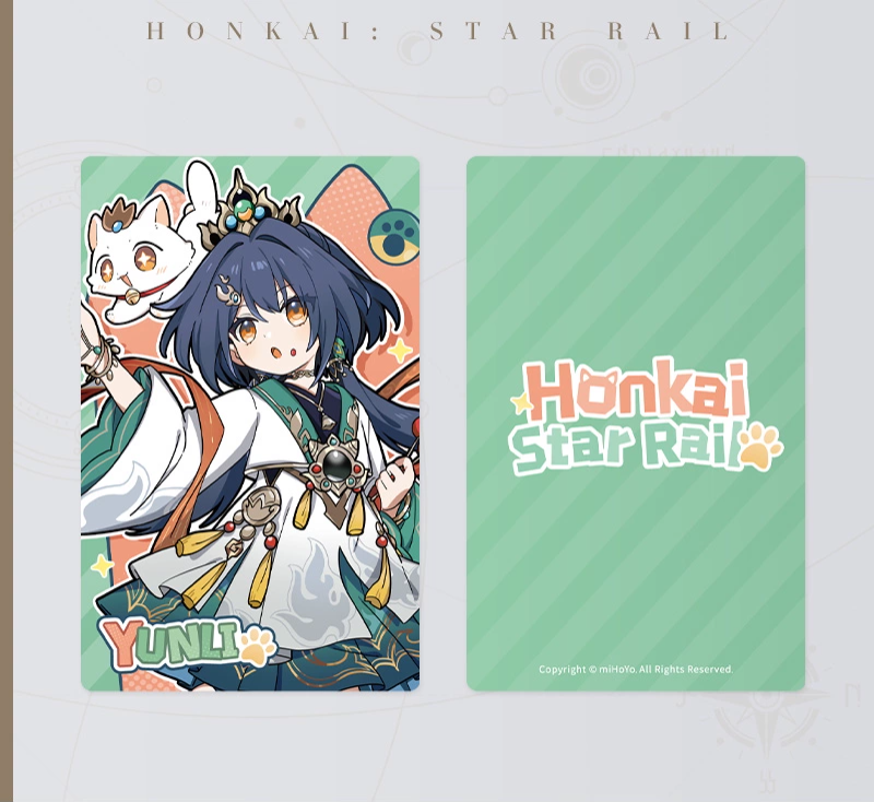 Honkai: Star Rail Little Kitty Series Holographic Collectible Ticket Wave 1