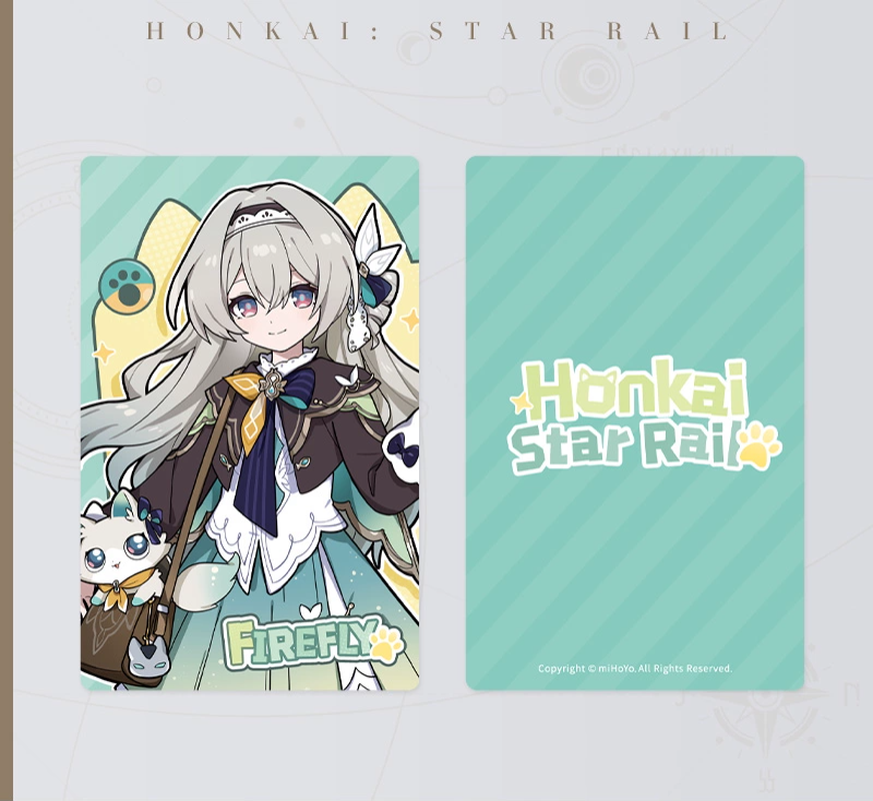 Honkai: Star Rail Little Kitty Series Holographic Collectible Ticket Wave 1