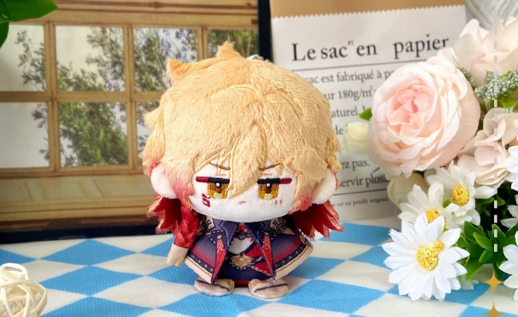 Honkai: Star Rail Wandi 12cm Sitting Posture Plush Doll Keychain