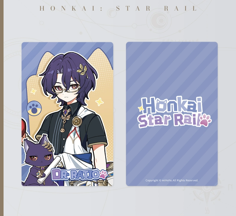 Honkai: Star Rail Little Kitty Series Holographic Collectible Ticket Wave 2