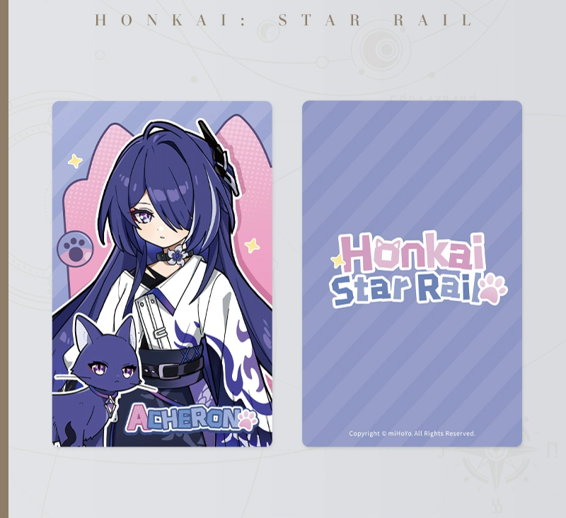 Honkai: Star Rail Little Kitty Series Holographic Collectible Ticket Wave 2