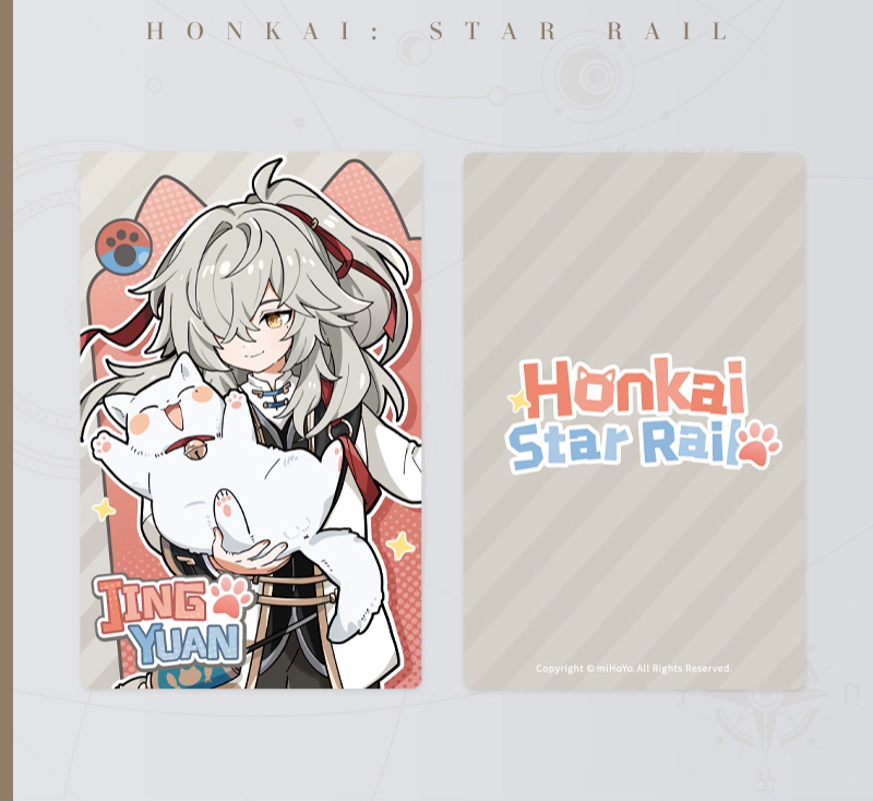 Honkai: Star Rail Little Kitty Series Holographic Collectible Ticket Wave 3