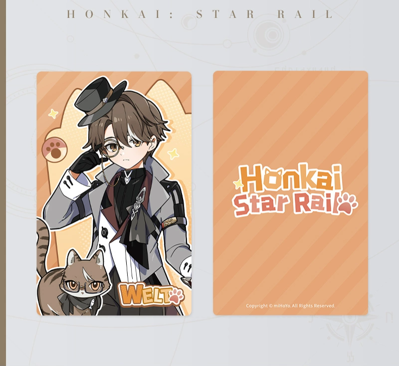 Honkai: Star Rail Little Kitty Series Holographic Collectible Ticket Wave 2