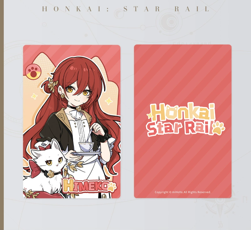 Honkai: Star Rail Little Kitty Series Holographic Collectible Ticket Wave 2