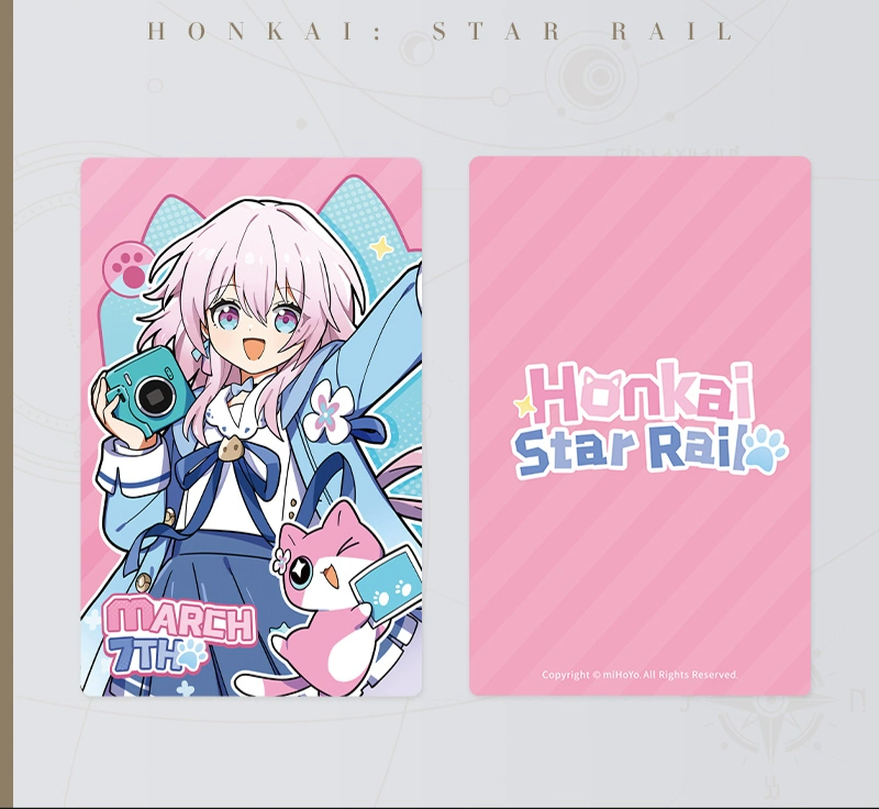 Honkai: Star Rail Little Kitty Series Holographic Collectible Ticket Wave 2
