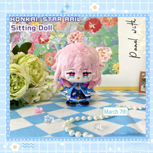 Honkai: Star Rail March 7th 12cm Sitting Posture Plush Doll Keychain