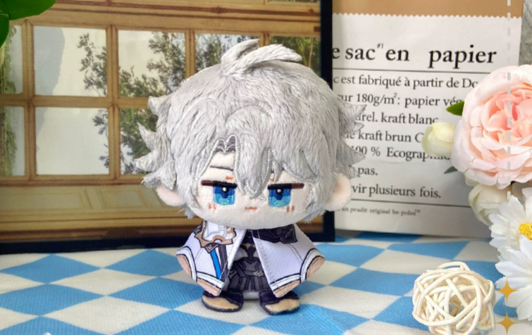 Honkai: Star Rail Shengbao 12cm Sitting Posture Plush Doll Keychain
