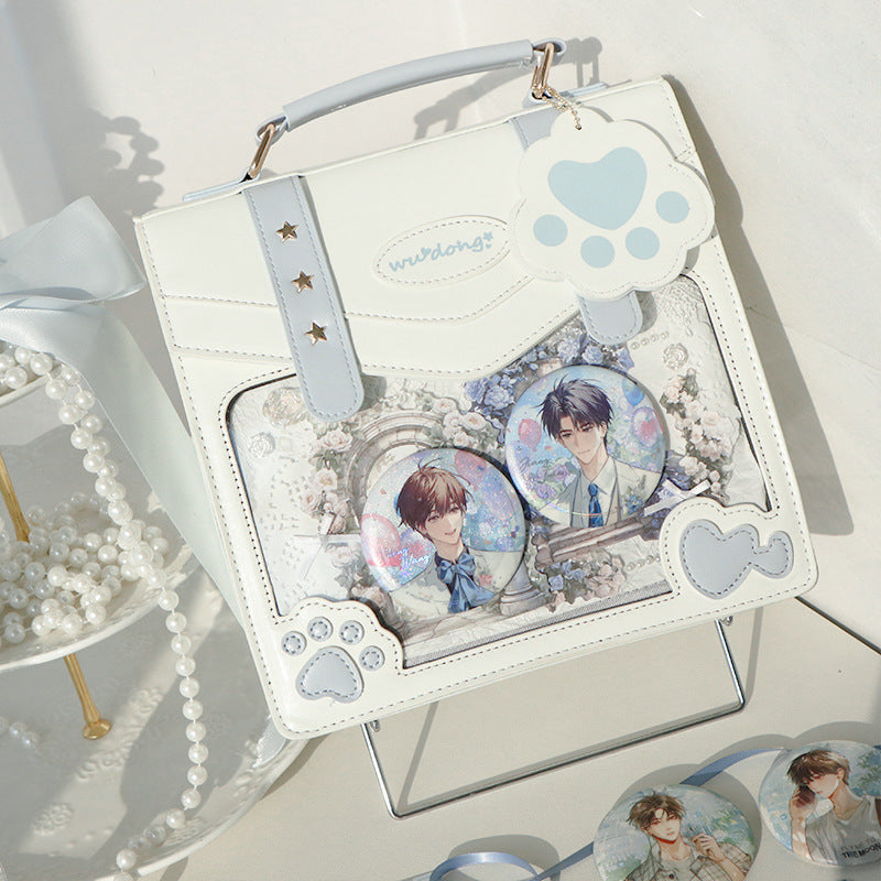 Japanese Cat Paw Satchel Ita Bag | 2-Way JK Uniform Backpack & Crossbody