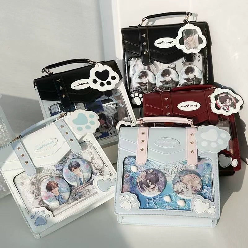 Japanese Cat Paw Satchel Ita Bag | 2-Way JK Uniform Backpack & Crossbody