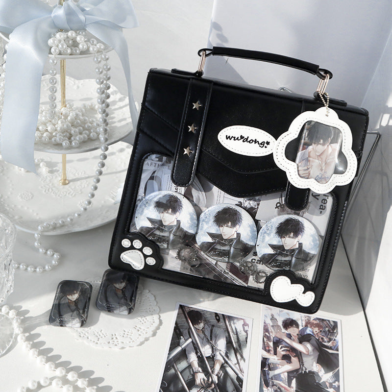 Japanese Cat Paw Satchel Ita Bag | 2-Way JK Uniform Backpack & Crossbody