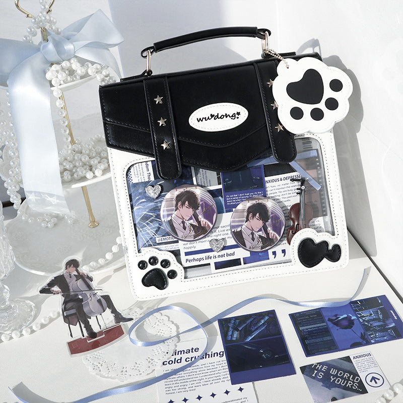 Japanese Cat Paw Satchel Ita Bag | 2-Way JK Uniform Backpack & Crossbody