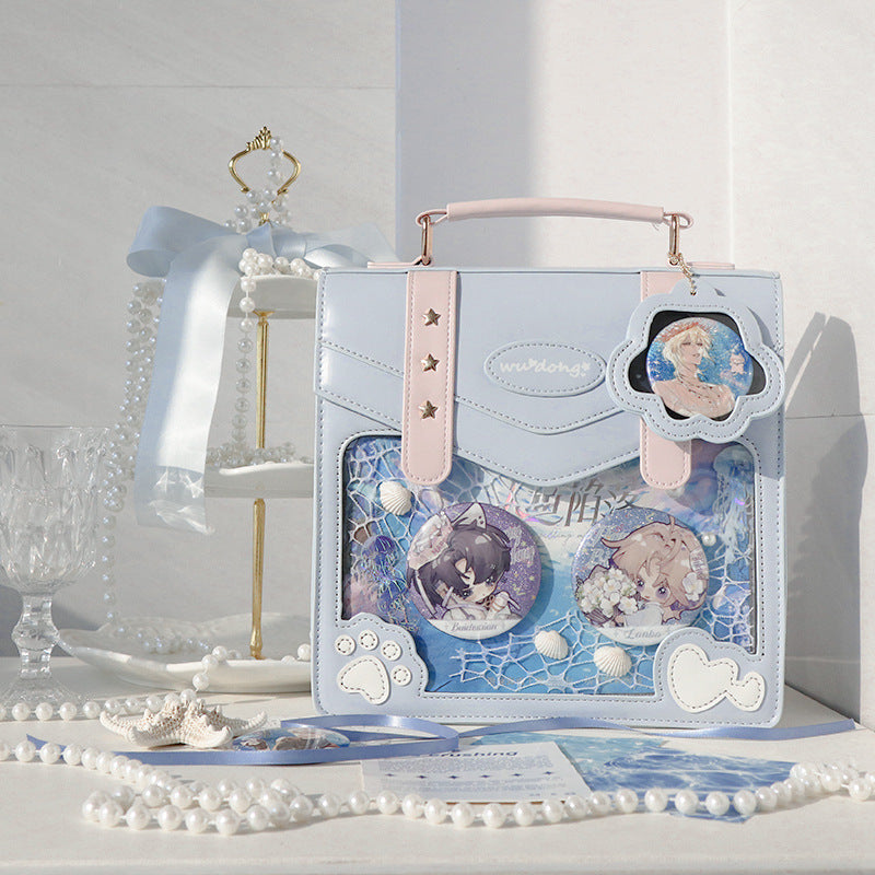 Japanese Cat Paw Satchel Ita Bag | 2-Way JK Uniform Backpack & Crossbody