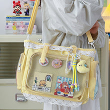 Kawaii Lace Clear-Window Ita Tote (Large Capacity)