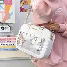 Kawaii Scallop Edge Ita Tote Bag – Large Capacity Shoulder & Crossbody