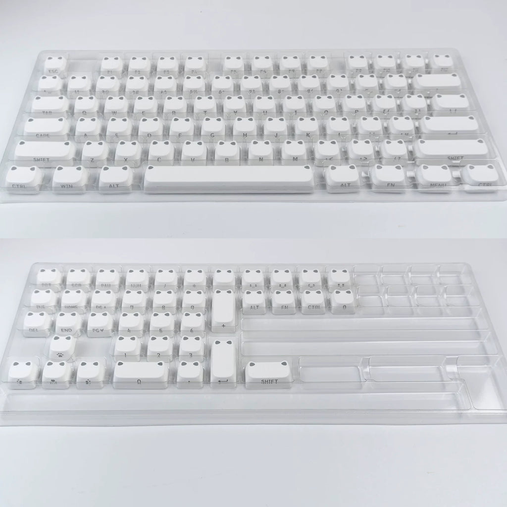Kitty Ear Crystal Jelly MOA Profile Keycap Set