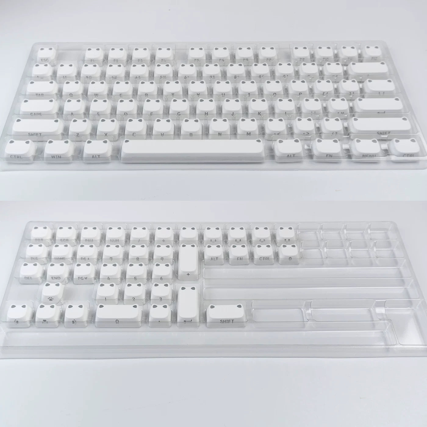Kitty Ear Crystal Jelly MOA Profile Keycap Set