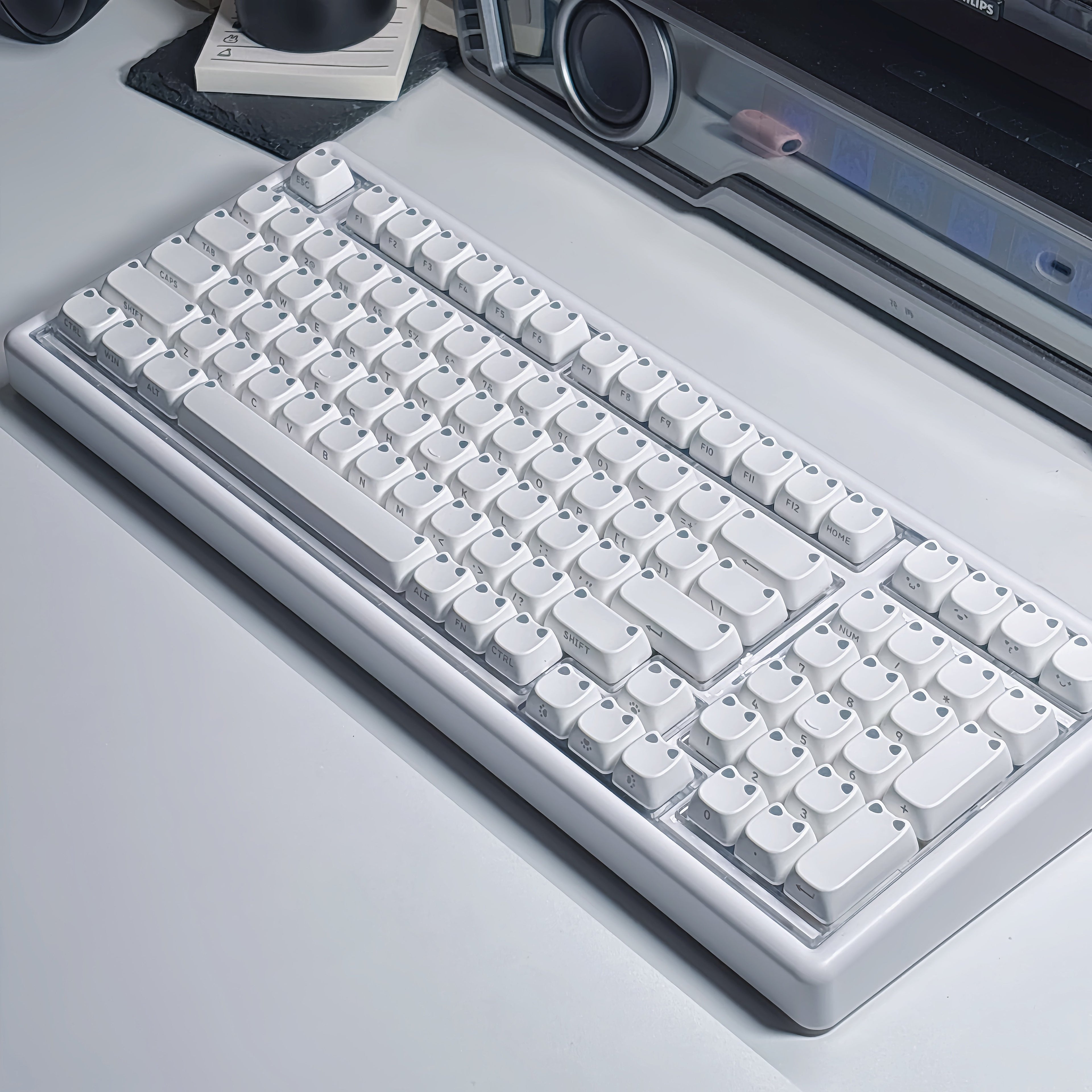 Kitty Ear Crystal Jelly MOA Profile Keycap Set