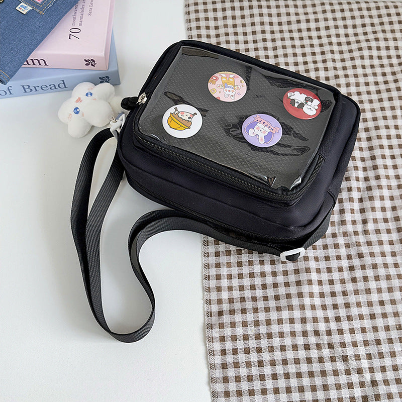 Lavender Mesh Window Mini Ita Bag – Kawaii Clear Phone Crossbody