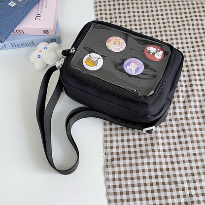 Lavender Mesh Window Mini Ita Bag – Kawaii Clear Phone Crossbody