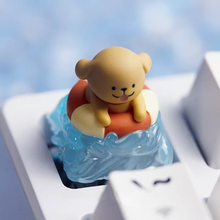 Line Puppy “Swim Ring” Resin Artisan ESC Keycap (Translucent)