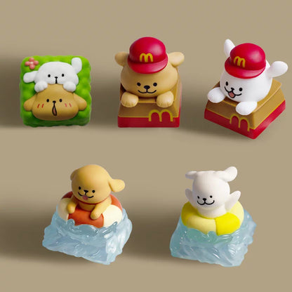 Line Puppy “Swim Ring” Resin Artisan ESC Keycap (Translucent)