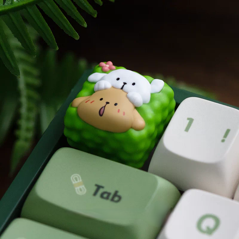 Line Puppy Swim Ring Resin Artisan Keycap – ESC Key