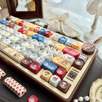 Little Bear Diary PBT Keycap Set – 118 Keys