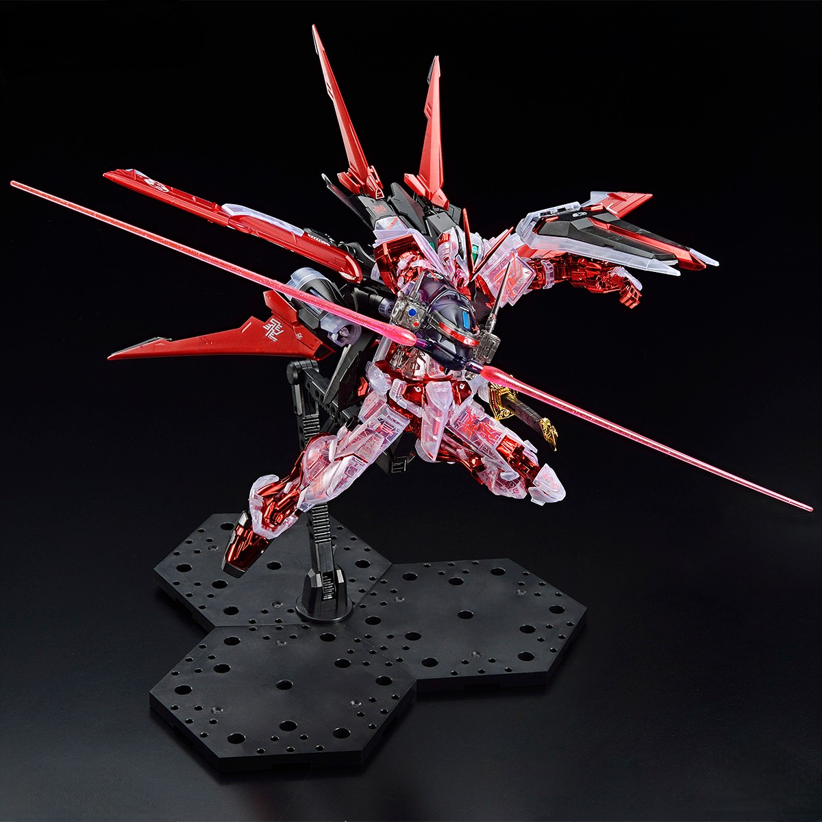 MG 1/100 – Gundam Base Limited – Gundam Astray Red Frame Flight Unit (plating frame/clear color)
