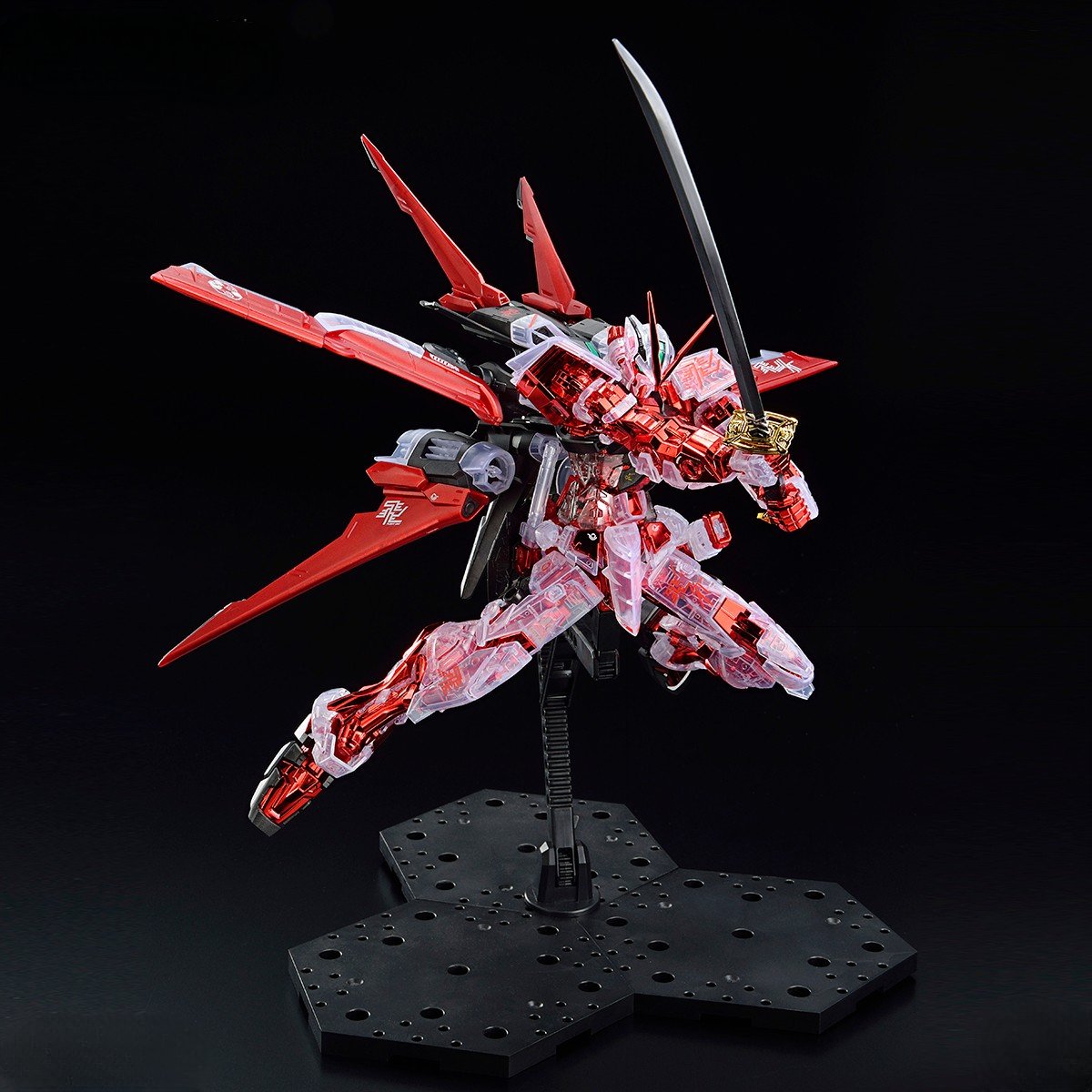 MG 1/100 – Gundam Base Limited – Gundam Astray Red Frame Flight Unit (plating frame/clear color)