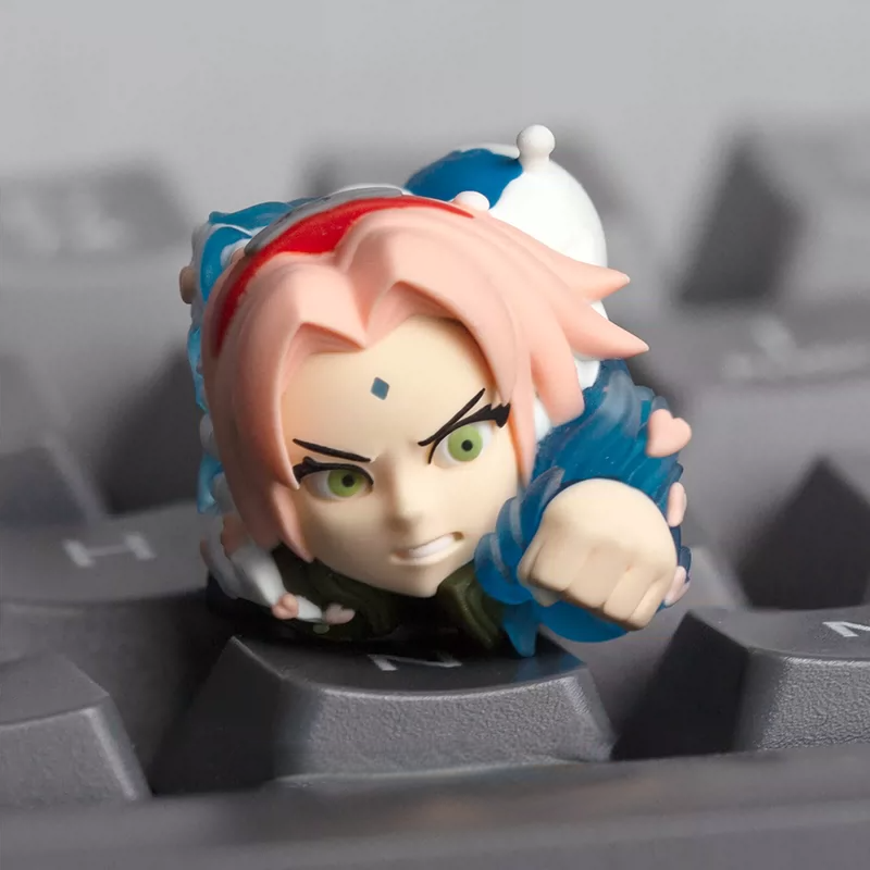 Sakura / Sasuke 3D Resin Anime Keycap (Naruto)