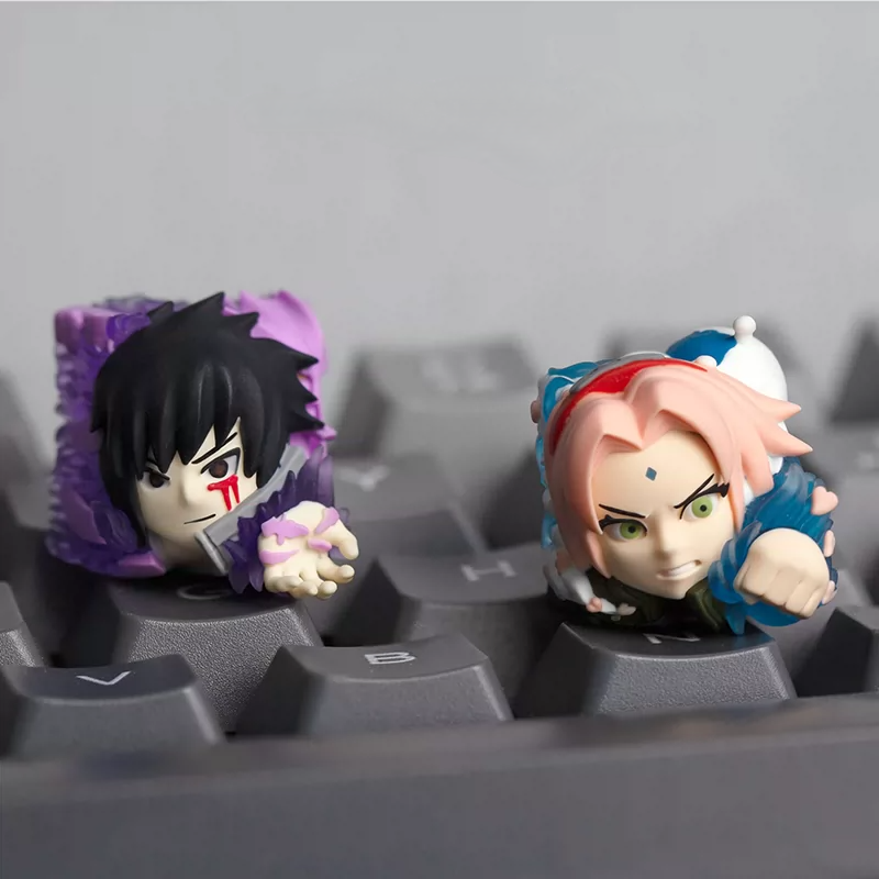 Sakura / Sasuke 3D Resin Anime Keycap (Naruto)