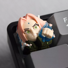 Sakura / Sasuke 3D Resin Anime Keycap (Naruto)