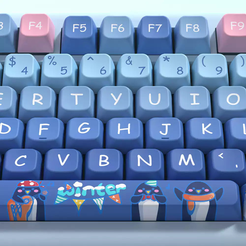 Penguin Winter MDA PBT Keycap Set – 138 Keys