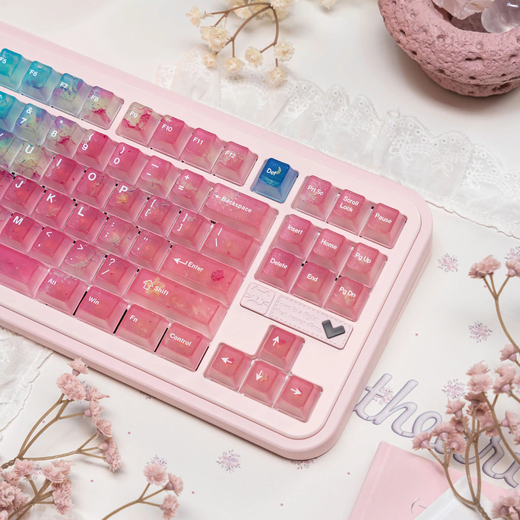 Pink Ocean 119-Key OEM Profile PC Keycap Set